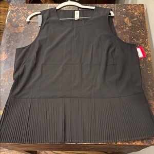 Spanx Yes Pleats Peplum Tank Sz XL NWT